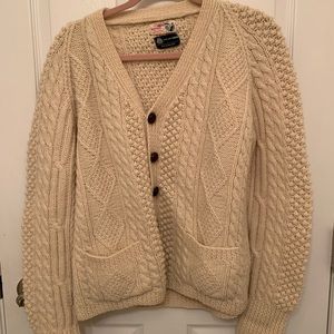 Vintage Fisherman Cardigan, fits small-medium